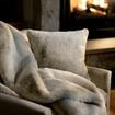 LUXOME Faux Fur Blanket and Pillows Bundle